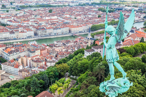 vue plongeante sur lyon